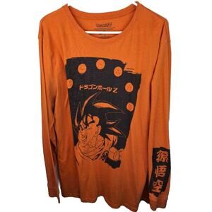 Official DragonBall Z Orange Long Sleeve Tshirt Size XL